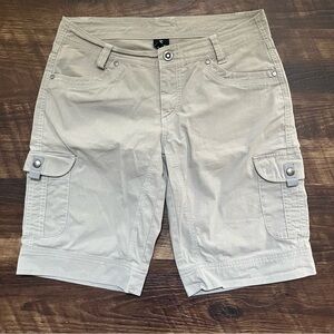 Kuhl 6084 khaki splash roll up 11” cargo outdoor hiking athletic shorts Sz 8 31”